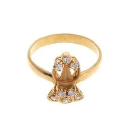 22ct Yellow Gold Cubic Zirconia Dress Ring (3.6g) LR-4193 -Shiny Jewelry Hub LR 4193 C