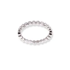 18ct White Gold Three Quarters Eternity Band LR-7047 -Shiny Jewelry Hub LR 7047 2