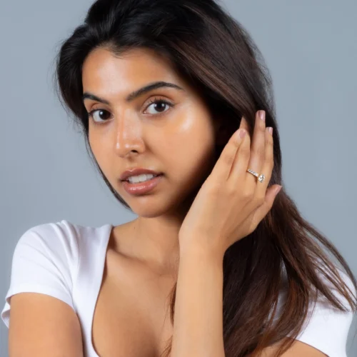 22ct Gold Swarovski Zirconia Engagement Ring LR13313 -Shiny Jewelry Hub LR1331322ct Yellow Gold Cubic Zirconia Engagement Ring 1 scaled