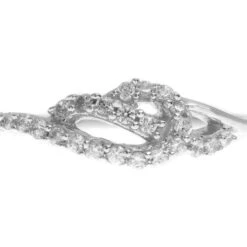 18ct White Gold Cubic Zirconia Dress Ring LR1470 -Shiny Jewelry Hub LR1470 B