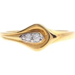 22ct Gold Cubic Zirconia Dress Ring LR15103 -Shiny Jewelry Hub LR15103 B