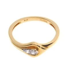 22ct Gold Cubic Zirconia Dress Ring LR15103 -Shiny Jewelry Hub LR15103 C