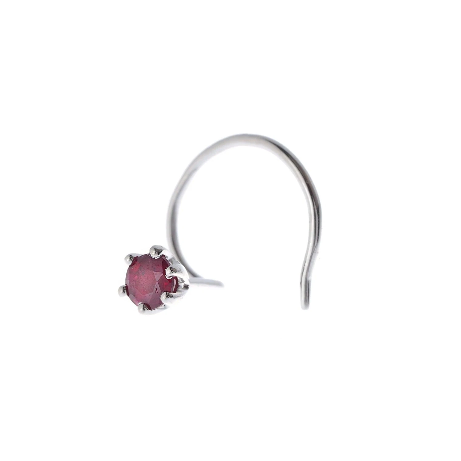18ct Gold Emerald┋Ruby┋Sapphire Wire Coil Back Nose Stud (0.02ct - 0.10ct) 10 18ct Gold Emerald┋Ruby┋Sapphire Wire Coil Back Nose Stud (0.02ct - 0.10ct) - Image 10