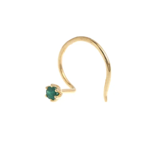 18ct Gold Emerald┋Ruby┋Sapphire Wire Coil Back Nose Stud (0.02ct - 0.10ct) 18 18ct Gold Emerald┋Ruby┋Sapphire Wire Coil Back Nose Stud (0.02ct - 0.10ct) -Shiny Jewelry Hub MCS2369 B YG 9796de7a dbd3 475d b7e2 1e08f2ecc6f6
