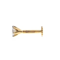18ct Gold 0.11ct - 0.36ct Diamond Screw Back Nose Stud. -Shiny Jewelry Hub MCS2383 B YG
