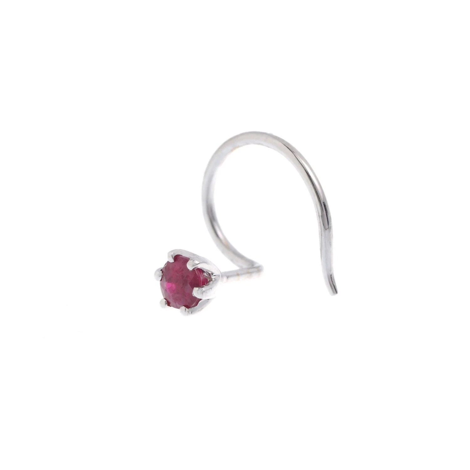 18ct Gold Emerald┋Ruby┋Sapphire Wire Coil Back Nose Stud (0.02ct - 0.10ct) 13 18ct Gold Emerald┋Ruby┋Sapphire Wire Coil Back Nose Stud (0.02ct - 0.10ct) - Image 13