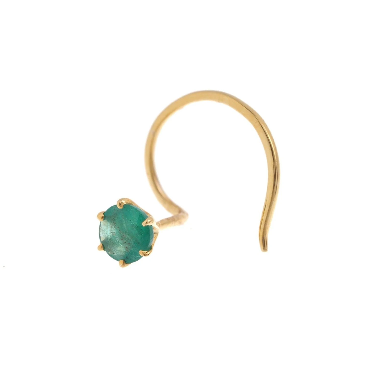 18ct Gold Emerald┋Ruby┋Sapphire Wire Coil Back Nose Stud (0.02ct - 0.10ct) 12 18ct Gold Emerald┋Ruby┋Sapphire Wire Coil Back Nose Stud (0.02ct - 0.10ct) - Image 12