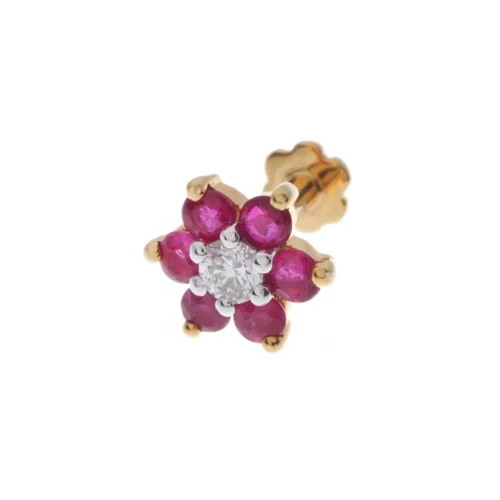 18ct Gold Diamond And Emerald / Sapphire / Ruby / Amethyst / Turquoise Screw Back Nose Stud. 22 18ct Gold Diamond And Emerald / Sapphire / Ruby / Amethyst / Turquoise Screw Back Nose Stud. -Shiny Jewelry Hub MCS2658 A a9592165 eefa 4869 b743 9b61fce7a180