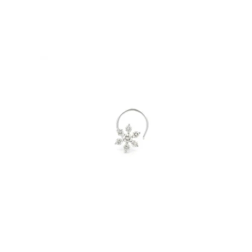 18ct Gold Diamond Cluster Nose Stud | Wire Coil Back Piercing 5 18ct Gold Diamond Cluster Nose Stud | Wire Coil Back Piercing -Shiny Jewelry Hub MCS2789Wq wire