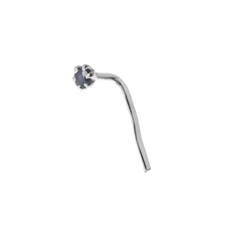 18ct Gold Emerald┋Ruby┋Sapphire L Shape Back Nose Stud (0.02ct - 0.10ct) 18 18ct Gold Emerald┋Ruby┋Sapphire L Shape Back Nose Stud (0.02ct - 0.10ct) -Shiny Jewelry Hub MCS2870 l shape