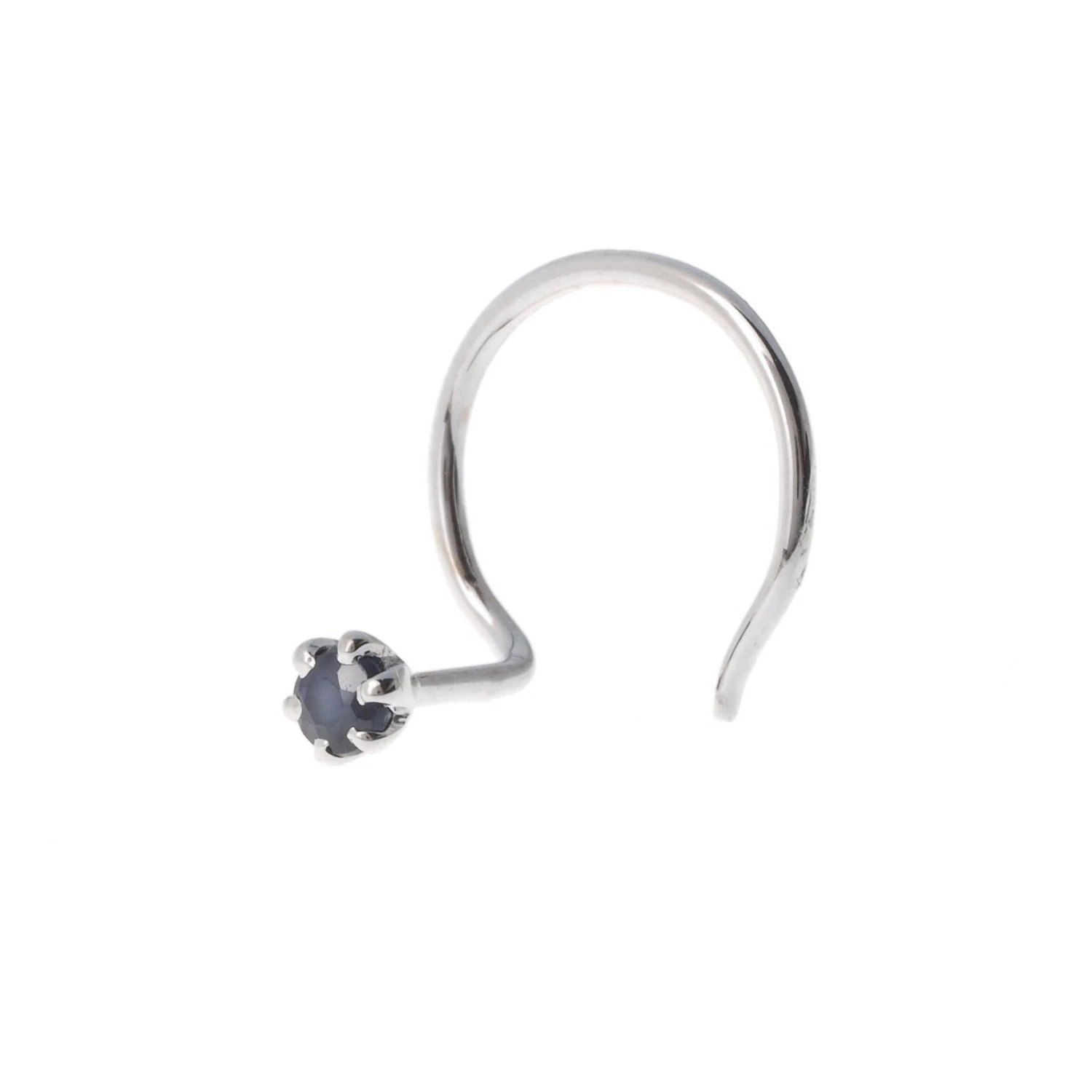 18ct Gold Emerald┋Ruby┋Sapphire Wire Coil Back Nose Stud (0.02ct - 0.10ct) 6 18ct Gold Emerald┋Ruby┋Sapphire Wire Coil Back Nose Stud (0.02ct - 0.10ct) - Image 6