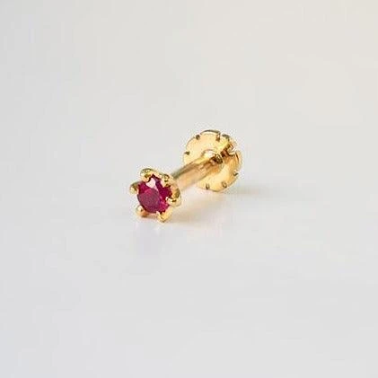 18ct Gold Emerald┋Ruby┋Sapphire Screw Back Nose Stud (0.02ct - 0.40ct) 7 18ct Gold Emerald┋Ruby┋Sapphire Screw Back Nose Stud (0.02ct - 0.40ct) - Image 7