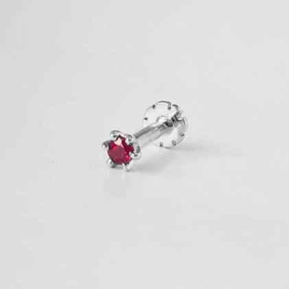 18ct Gold Emerald┋Ruby┋Sapphire Screw Back Nose Stud (0.02ct - 0.40ct) 8 18ct Gold Emerald┋Ruby┋Sapphire Screw Back Nose Stud (0.02ct - 0.40ct) - Image 8