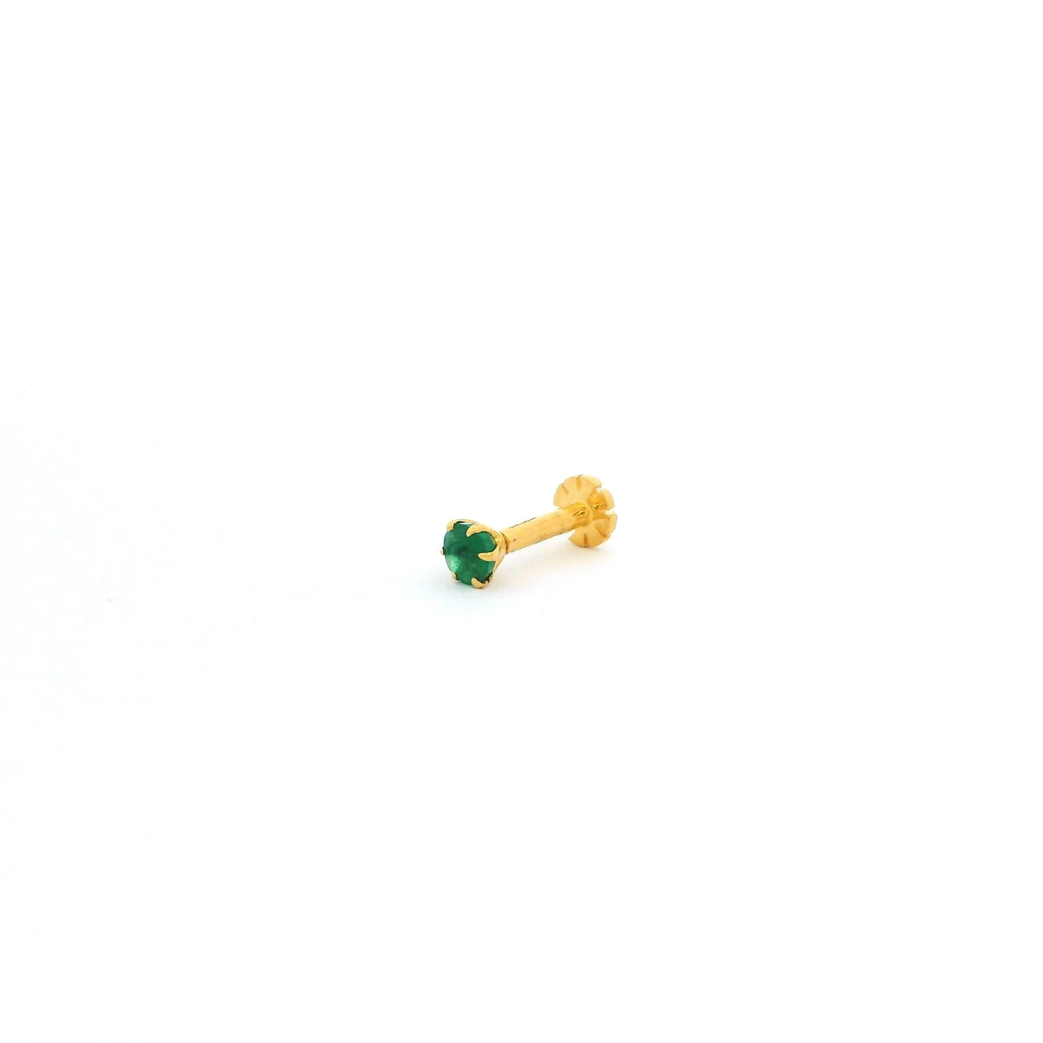 18ct Gold Emerald┋Ruby┋Sapphire Screw Back Nose Stud (0.02ct - 0.40ct) 4 18ct Gold Emerald┋Ruby┋Sapphire Screw Back Nose Stud (0.02ct - 0.40ct) - Image 4