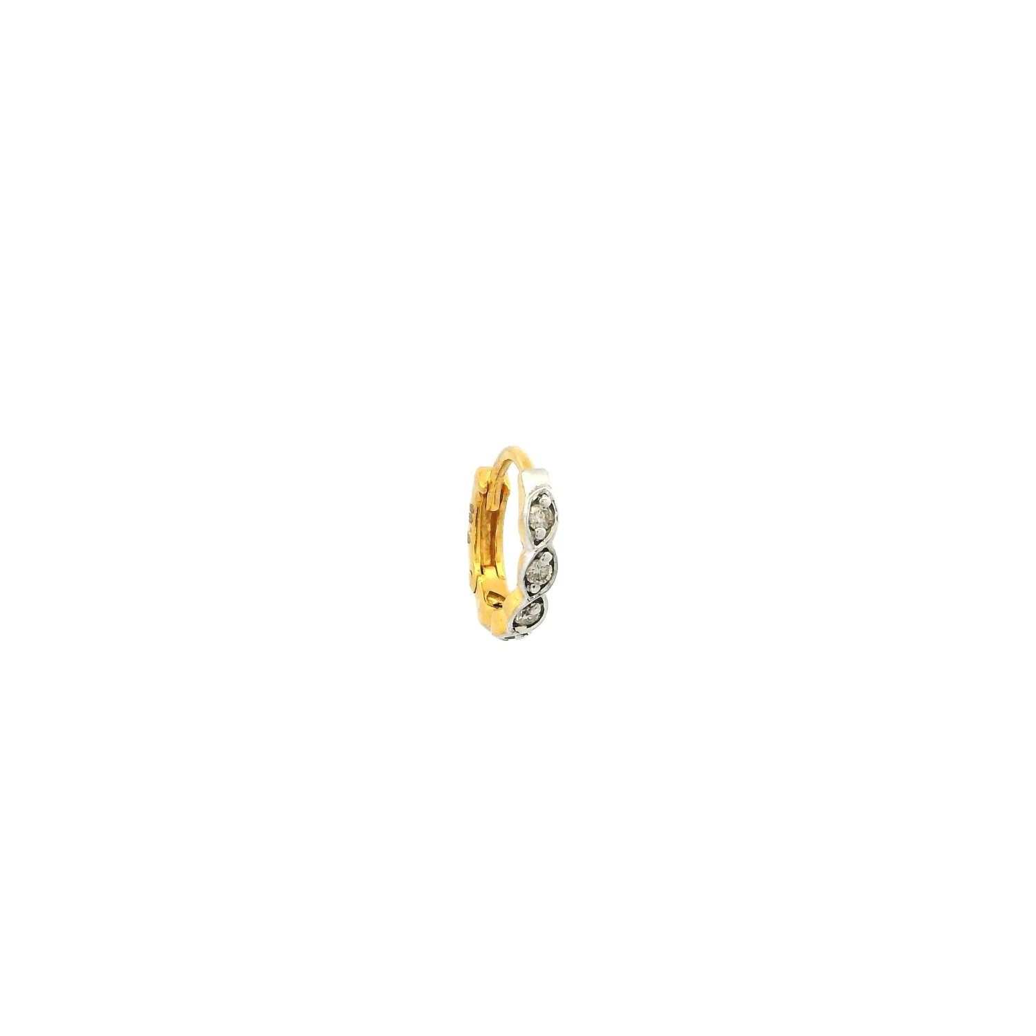 18ct Gold Diamond Nose Ring 5 18ct Gold Diamond Nose Ring - Image 5