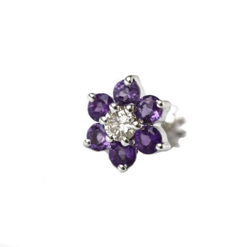 18ct Gold Diamond And Emerald / Sapphire / Ruby / Amethyst / Turquoise Screw Back Nose Stud. 23 18ct Gold Diamond And Emerald / Sapphire / Ruby / Amethyst / Turquoise Screw Back Nose Stud. -Shiny Jewelry Hub MCS3449 B diamond and amethyst cluster screw back nose stud 18ct white gold 2048x 7a426814 ac0b 4169 a4ad 45670a4c59e6