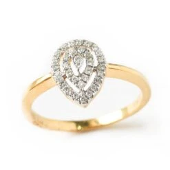 18ct White Or Yellow Gold Diamond Dress Ring MCS3627 -Shiny Jewelry Hub MCS3627 Y B18ct yellow gold diamond dress ring