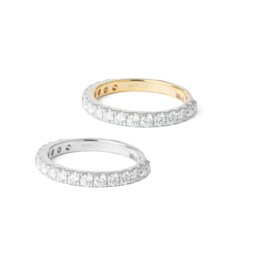 18ct Yellow Or White Gold Diamond Half-Eternity Ring MCS4291