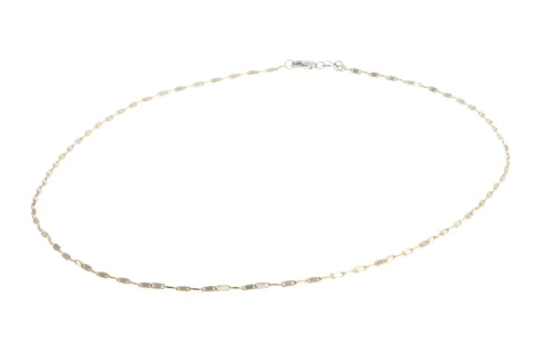 Hand Finished 18ct Two Tone Chain - Exquisite Two Tone Jewellery 8 Hand Finished 18ct Two Tone Chain - Exquisite Two Tone Jewellery -Shiny Jewelry Hub MJ1252 B