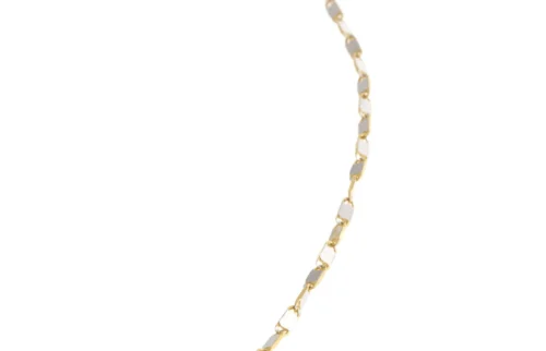Hand Finished 18ct Two Tone Chain - Exquisite Two Tone Jewellery 9 Hand Finished 18ct Two Tone Chain - Exquisite Two Tone Jewellery -Shiny Jewelry Hub MJ1252 C