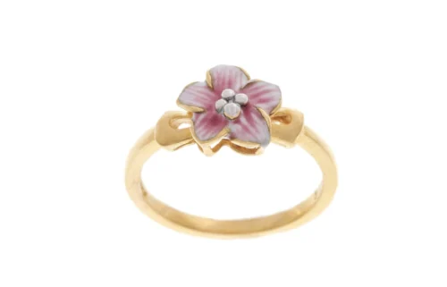 22ct Gold Flower Dress Ring (3.6g) LR-2316