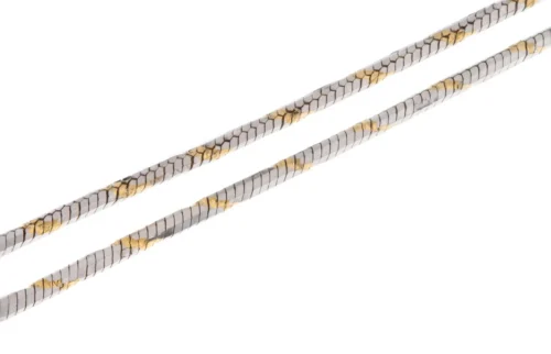 22ct Gold Two Tone Snake Chain - Elegant Two Tone Gold Chain