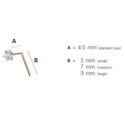 18ct Gold Diamond L Shaped Back Nose Stud (0.01ct - 0.10ct) -Shiny Jewelry Hub NoseStudLshapeCustomisation 5eae6c97 50e6 4fc0 967f dd2866f88f7f