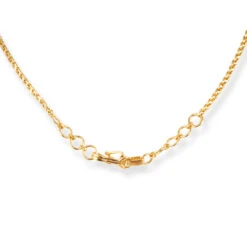 22ct Gold Necklace Suite With Cubic Zirconia Stones & Hook Clasp. -Shiny Jewelry Hub P1160237
