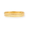 1 Pair Of 22ct Gold Bangles With Rope Design And Comfort Finish – Bangles For Everyday