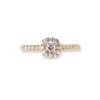 18ct Yellow Gold Diamond Halo Design Engagement Ring LR-1363