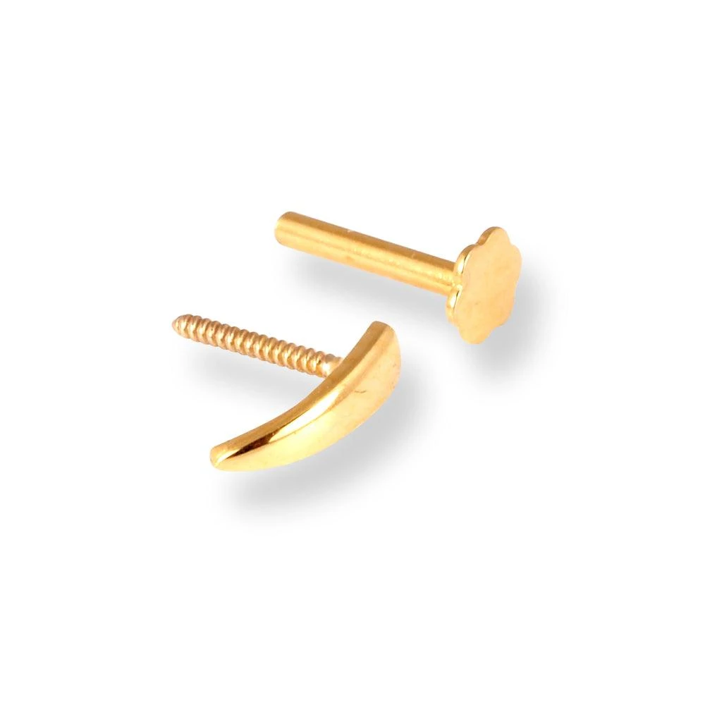 18ct Yellow Gold Faux Nose Ring Screw Back Nose Stud (6mm - 10mm). 8 18ct Yellow Gold Faux Nose Ring Screw Back Nose Stud (6mm - 10mm). - Image 8