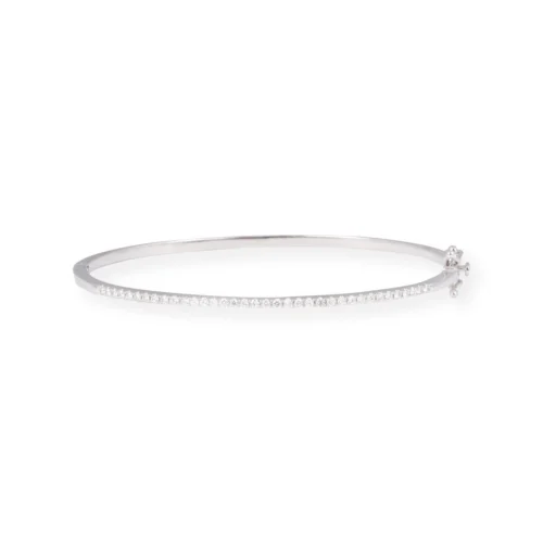 18ct Gold Openable Diamond Bangle In Pavé Setting - Timeless Gold Bangle With Diamonds -Shiny Jewelry Hub P8140026 scaled