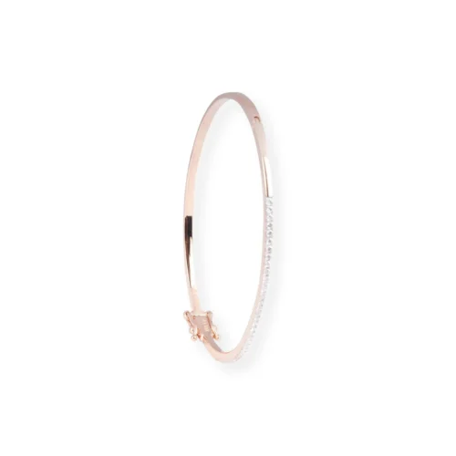 18ct Gold Openable Diamond Bangle In Pavé Setting - Timeless Gold Bangle With Diamonds -Shiny Jewelry Hub P8140033 scaled