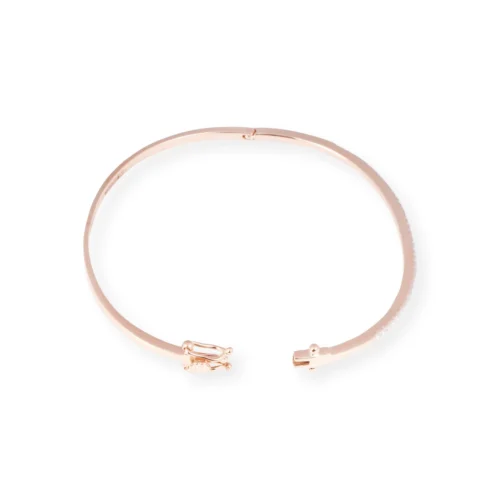 18ct Gold Openable Diamond Bangle In Pavé Setting - Timeless Gold Bangle With Diamonds -Shiny Jewelry Hub P8140034 scaled