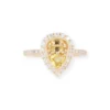 18ct Yellow Gold Ring With Yellow Sapphire LR-7042