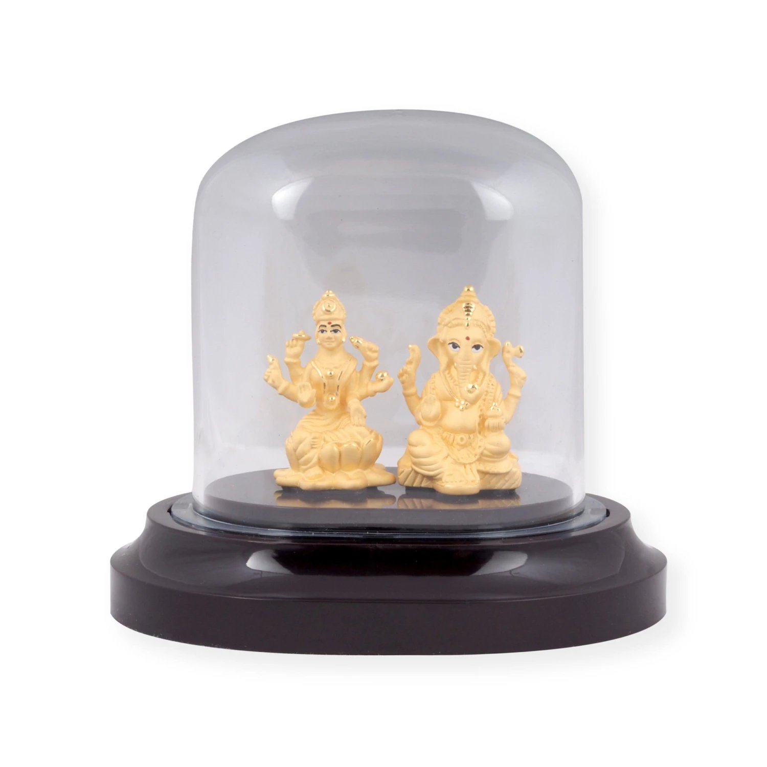Fine 24ct Gold Ganesh And Lakshmi Gold God Idol I-1022 1 Fine 24ct Gold Ganesh And Lakshmi Gold God Idol I-1022