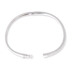18ct Gold Openable Diamond Bangle In Pavé Setting - Timeless White Gold Diamond Bangle 5 18ct Gold Openable Diamond Bangle In Pavé Setting - Timeless White Gold Diamond Bangle -Shiny Jewelry Hub PA100064