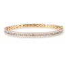 18ct Yellow Gold Openable Diamond Bangle -Elegant Diamond Bangle
