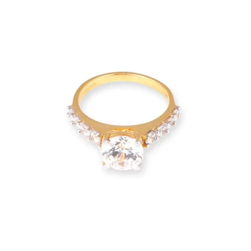 22ct Gold Swarovski Zirconia Engagement Ring LR13313 -Shiny Jewelry Hub PA190022