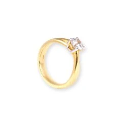 22ct Gold Cubic Zirconia Engagement Ring LR16489 -Shiny Jewelry Hub PA190029