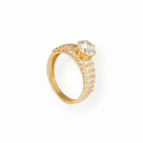 22ct Gold Ring With Cubic Zirconia LR-7107