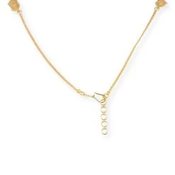 22ct Gold Long Haram Necklace & Earrings Set – Triple Layer Filigree Design 5 22ct Gold Long Haram Necklace & Earrings Set – Triple Layer Filigree Design -Shiny Jewelry Hub PC090002