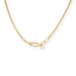 22ct Gold Bridal Choker Necklace And Earrings Set With Intricate Design And Cubic Zirconia Stones -Shiny Jewelry Hub PC090044