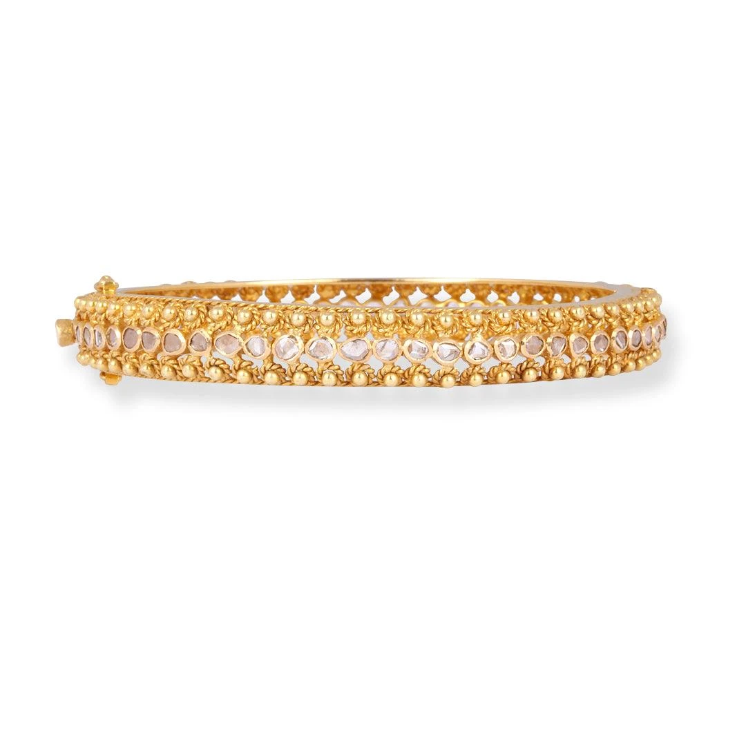 18ct Yellow Gold Openable Champagne Diamond Bangle - Champagne Diamond Elegance 1 18ct Yellow Gold Openable Champagne Diamond Bangle - Champagne Diamond Elegance