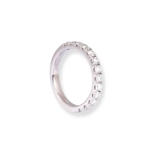 Platinum Diamond Half-Eternity Band LR-8654