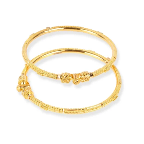 Pair Of 22ct Gold Openable Bangles With Filigree Design- Precious Filigree Gold Bangles 6 Pair Of 22ct Gold Openable Bangles With Filigree Design- Precious Filigree Gold Bangles -Shiny Jewelry Hub Pair of 22ct gold openable bangles with filigree design B 8643 2 scaled