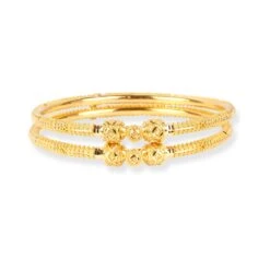 Pair Of 22ct Gold Openable Bangles With Filigree Design- Precious Filigree Gold Bangles