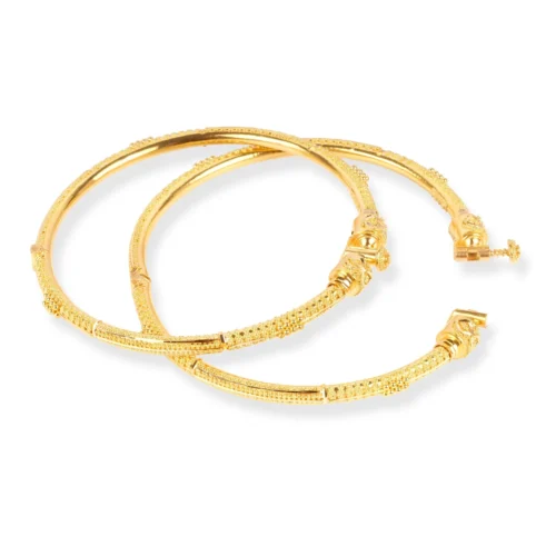 Pair Of 22ct Gold Openable Bangles With Filigree Design- Precious Filigree Gold Bangles 9 Pair Of 22ct Gold Openable Bangles With Filigree Design- Precious Filigree Gold Bangles -Shiny Jewelry Hub Pair of 22ct gold openable bangles with filigree design B 8643 5 scaled