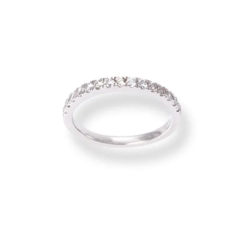 Platinum Diamond Half-Eternity Band LR-6698 -Shiny Jewelry Hub PlatinumDiamondHalf EternityBandLR 6698 2
