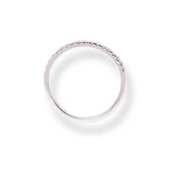 Platinum Diamond Half-Eternity Band LR-6702 -Shiny Jewelry Hub PlatinumDiamondHalf EternityBandLR 6702 3